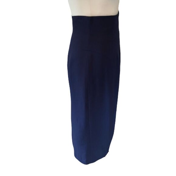 Richard Tyler Vintage Navy Blue Wool Skirt | EUC | Stunning - Picture 5 of 9